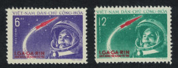 Vietnam GAGARIN World's First Manned Space Flight 2v 1961 MNH SG#N170-N171 MI#166-167 Sc#160-161 - Viêt-Nam