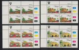 Venda Local Dwellings Independence 4v Blocks Of 4 1984 MNH SG#99-102 - Venda