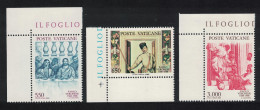Vatican Paolo Veronese Painter 3v Corners 1988 MNH SG#909-911 Sc#816-818 - Unused Stamps