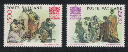 Vatican Raphael Fresco 'School Of Athens' 2v 1986 MNH SG#860-861 Sc#777-778 - Unused Stamps