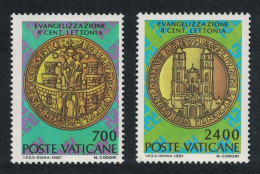 Vatican 800th Anniversary Of Conversion Of Latvia 2v 1987 MNH SG#877-878 Sc#783-784 - Nuovi