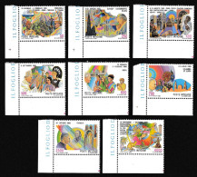 Vatican Birds Pope John Paul II Journeys 5th Series 8v Corners 1987 MNH SG#886-893 Sc#795-802 - Unused Stamps