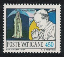 Vatican Pope And Image Of Our Lady Of Fatima Portugal 1984 MNH SG#820 Sc#741 - Unused Stamps