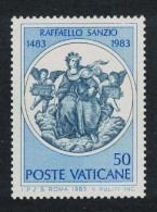 Vatican 'Theology' Painting By Raphael 50L 1983 MNH SG#798 Sc#725 - Ungebraucht