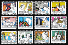 Vatican Pope John Paul II Journeys 3rd Series 12v 1984 MNH SG#814-825 Sc#737-748 - Unused Stamps