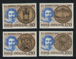 Vatican Gian Lorenzo Bernini Artist And Architect 4v 1980 MNH SG#747-750 Sc#673-676 - Unused Stamps