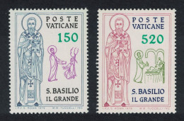 Vatican 160th Death Anniversary Of St Basil The Great 2v 1979 MNH SG#723-724 Sc#652-653 - Nuovi