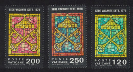 Vatican St Peter's Keys 2nd Interregnum 1978 MNH SG#705-707 Sc#638-640 - Nuovi