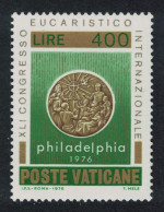 Vatican 41st International Eucharistic Congress 400L 1976 MNH SG#658 Sc#594 - Ungebraucht