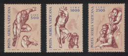Vatican Michelangelo 3v 1976 MNH SG#651-653 Sc#C60-C62 - Unused Stamps