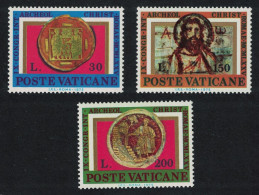 Vatican 4th Century Art Archaeological Congress 3v 1975 MNH SG#640-642 Sc#579-581 - Nuovi