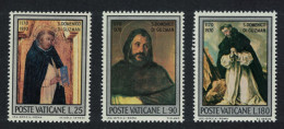 Vatican St Dominic Guzman Paintings 3v 1971 MNH SG#561=564 - Unused Stamps