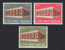 Vatican Europa 3v 1969 MNH SG#522-524 Sc#470-472 - Neufs