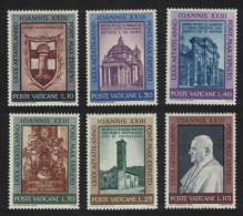 Vatican Pope John XXIII's 80th Birthday 6v 1961 MNH SG#359-364 Sc#317-322 - Unused Stamps