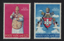 Vatican Coronation Of Pope John XXIII 2v 1959 MNH SG#282+285 Sc#250+253 - Ongebruikt