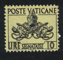 Vatican Postage Due State Arms 10l 1954 MNH SG#D199-D204 Sc#J13-J18 - Neufs