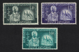 Vatican Martyrdom Of St Boniface 3v 1955 MNH SG#215-217 Sc#192-194 - Ongebruikt