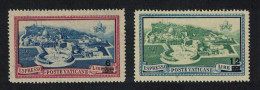 Vatican Express Mail Aerial View 2v Overprints 1946 MNH SG#E118-E119 Sc#E7-E8 - Unused Stamps