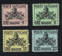 Vatican Postage Due State Arms 4v 1954 MNH SG#D199-D204 Sc#J13-J18 - Unused Stamps