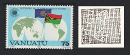 Vanuatu Flag Commonwealth Day 4v Watermark Variety 1983 MNH SG#364w - Vanuatu (1980-...)