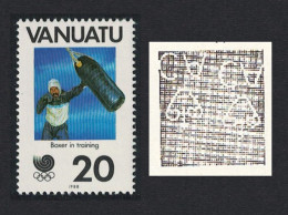 Vanuatu Boxing Olympic Games Seoul 20 Vatu Watermark Inverted 1988 MNH SG#502w - Vanuatu (1980-...)