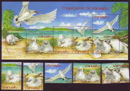Vanuatu Red-tailed Tropic Birds 5v+MS 2004 MNH SG#932-MS937 - Vanuatu (1980-...)