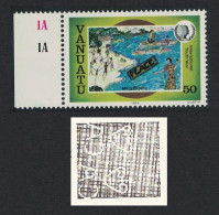 Vanuatu Children's Paintings 50 Vatu Watermark Variety 1985 MNH SG#418w - Vanuatu (1980-...)