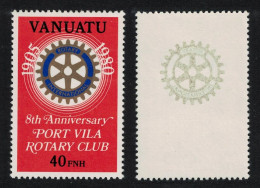 Vanuatu Rotary International Print On Reverse RARR 1980 MNH SG#301e - Vanuatu (1980-...)