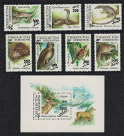 Uzbekistan Osprey Tit Birds Lizards Snake Animals 7v+MS OVERPRINTS 2015 MNH SG#908-MS915 MI#1111-1117+Block 73 - Uzbekistan