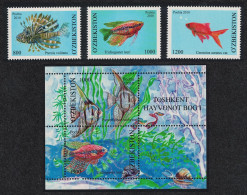 Uzbekistan Aquarium Fish 3v+MS 2010 MNH SG#745-MS748 MI#911-913+Block 58 - Oezbekistan