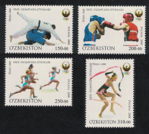Uzbekistan Olympic Games Beijing Judo Boxing Gymnastics 4v 2008 MNH SG#631-634 - Ouzbékistan