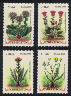 Uzbekistan Flowers Cousinia Daisy Family 4v 2008 MNH SG#635-638 - Usbekistan