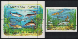 Uzbekistan Fish Sheetlet Of 4v+MS 2006 MNH SG#MS523 MI#Block 41-42 - Uzbekistan