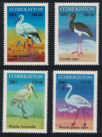 Uzbekistan Flamingo Stork Pelican Wading Birds 4v 2003 MNH SG#447-450 MI#523-536 - Usbekistan