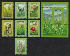 Uzbekistan Orchids Flowers 7v+MS 2002 MNH SG#411-MS418 - Usbekistan