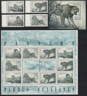 Uzbekistan Leopard 4v+Sheetlet+MS 1997 MNH SG#143-MS147 - Oezbekistan