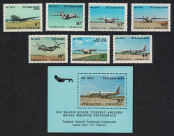 Uzbekistan Aircrafts And Aviation 7v+MS 1995 MNH SG#86-MS93 - Ouzbékistan