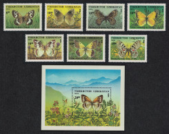 Uzbekistan Butterflies 7v+MS 1995 MNH SG#78-MS85 - Uzbekistan
