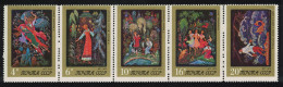 USSR Miniatures From Palekh Art Museum 5v Strip Def 1975 SG#4472-4476 - Ongebruikt
