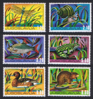 Yugoslavia Duck Birds Dragonfly Snail Fish Frog Freshwater Fauna 6v 1976 MNH SG#1727-1732 Sc#1294-1299 - Autres & Non Classés