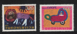 Yugoslavia Joy Of Europa Meeting Belgrade Children's Paintings 2v 1975 MNH SG#1701-1702 - Autres & Non Classés