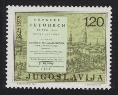 Yugoslavia 150th Anniversary Of 'Matica Srpska' Annals 1975 MNH SG#1630 - Autres & Non Classés