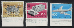 Yugoslavia Centenary Of Universal Postal Union 3v Margins 1974 MNH SG#1592-1594 - Autres & Non Classés