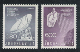 Yugoslavia Satellite Communications Station Space 2v 1974 MNH SG#1612-1613 - Autres & Non Classés