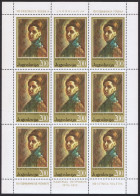 Yugoslavia Nadezhda Petrovic Painter Sheetlet Of 9v 1973 MNH SG#1569 Sc#1159 - Autres & Non Classés