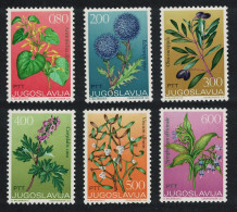 Yugoslavia Medicinal Plants Flowers 6v 1973 MNH SG#1555-1560 - Autres & Non Classés