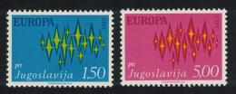 Yugoslavia Stars Europa 2v 1972 MNH SG#1514-1515 - Autres & Non Classés