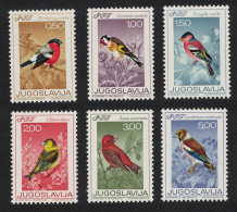 Yugoslavia Bullfinch Goldfinch Crossbill Hawfinch Song Birds 6v 1968 MNH SG#1323-1328 MI#1274-1279 Sc#912-917 - Autres & Non Classés