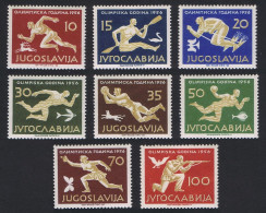 Yugoslavia Olympic Games 8v 1956 MNH SG#835-842 MI#804-811 Sc#461-468 - Sonstige & Ohne Zuordnung