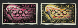 Yemen Royalist Issue Olympic Games Tokyo 2v Overprint 1962 MNH SG#R14-R15 - Yémen